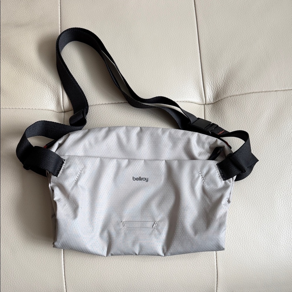 Bellroy Light Gray Belt Bag for Men